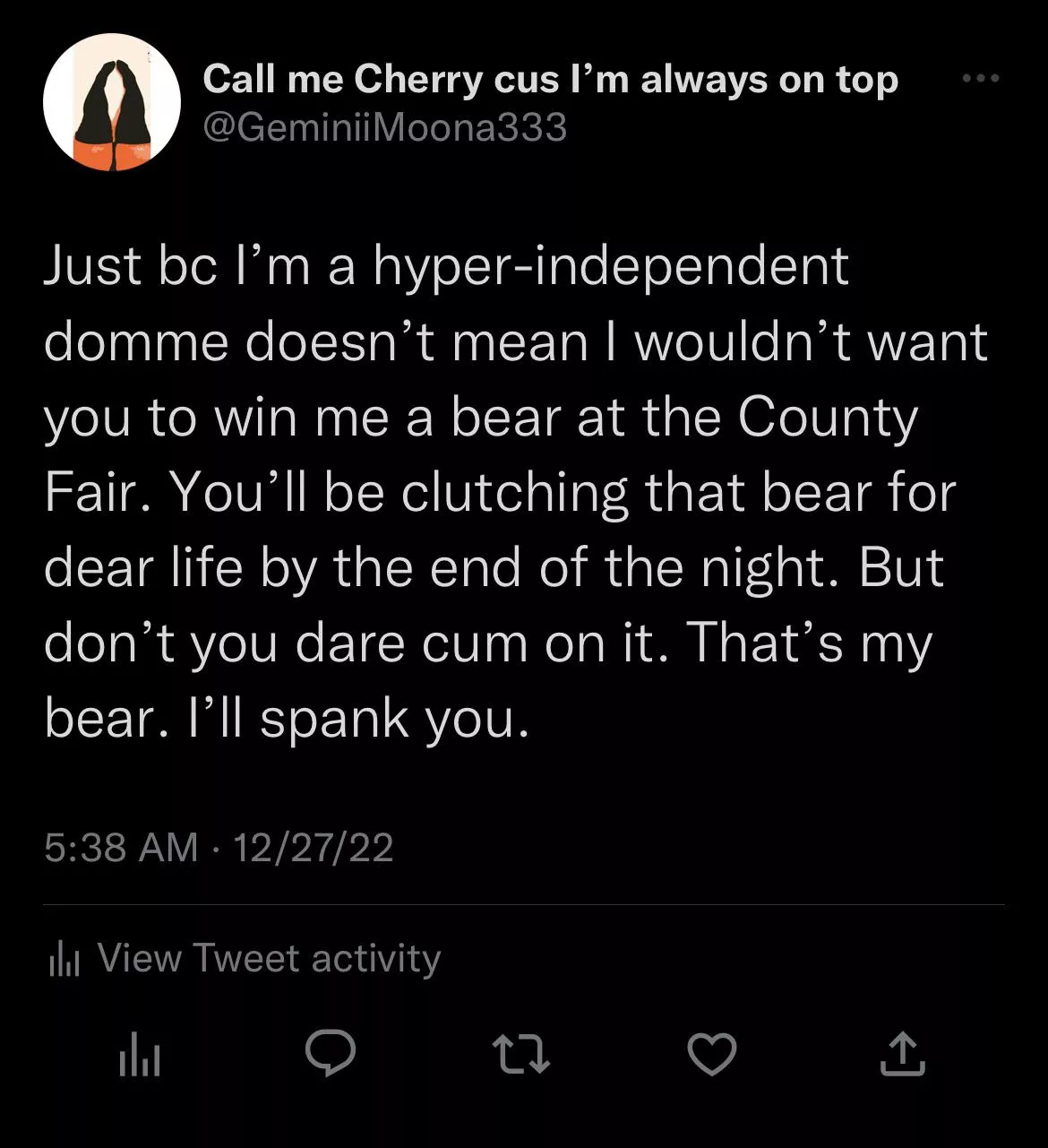 Sometimes I get a little rough when I get excited but you’ll always know you’re my world ❤️