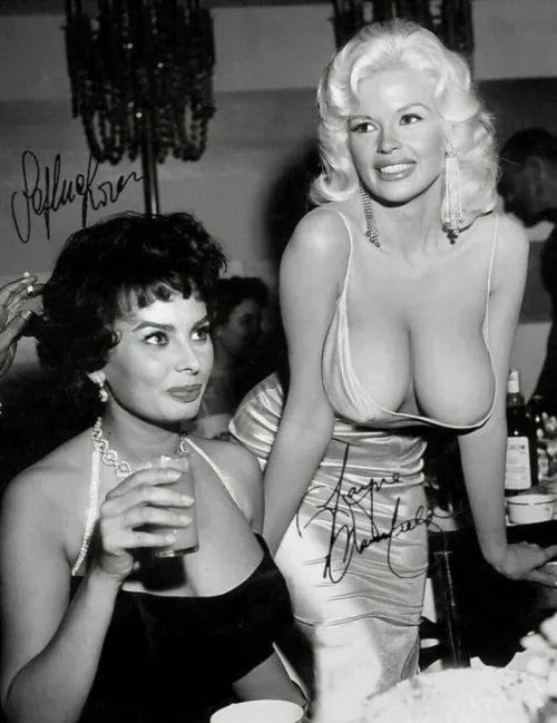 Sophia Loren and Jayne Mansfield.