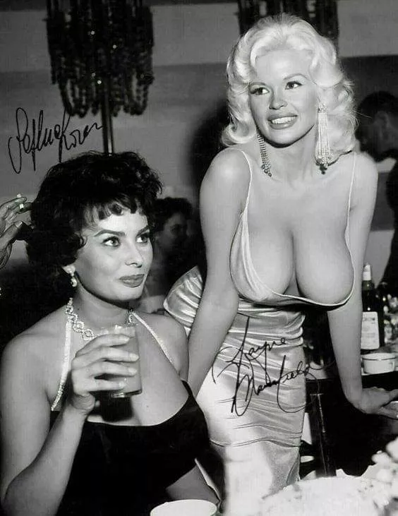 Sophia Loren and Jayne Mansfield.
