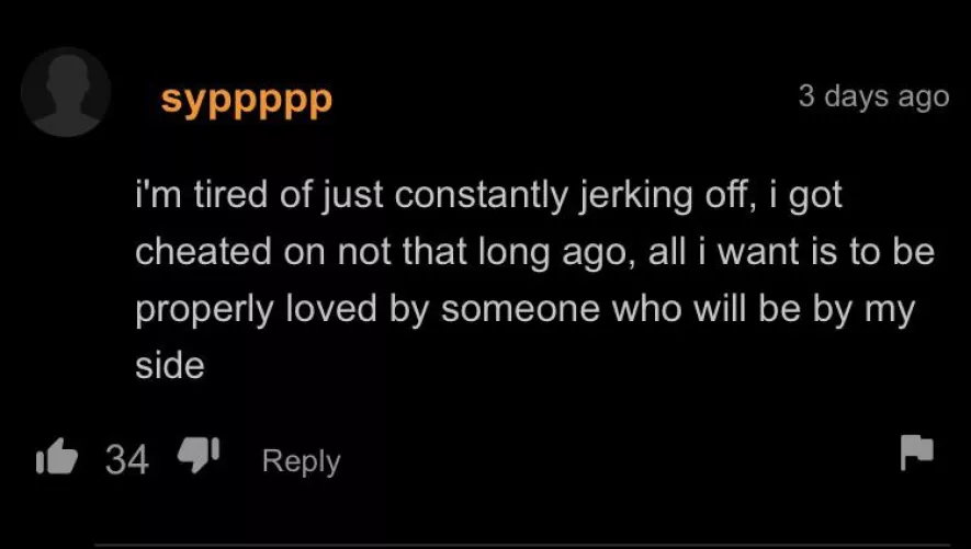 The pain in a man’s heart