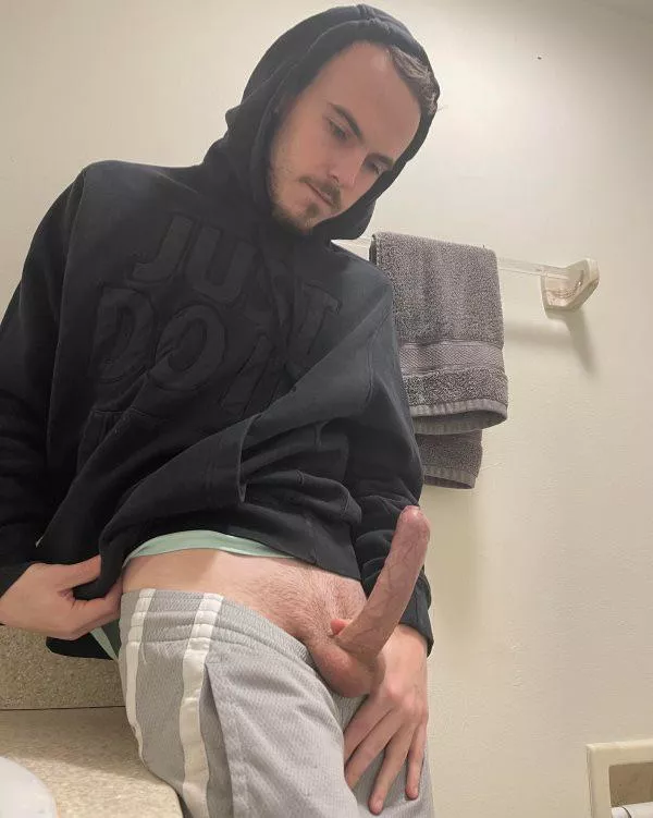 “Trackies down , cock up” …