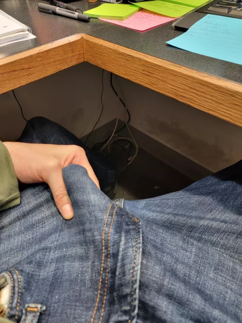 What it looks like when I'm turned on at work