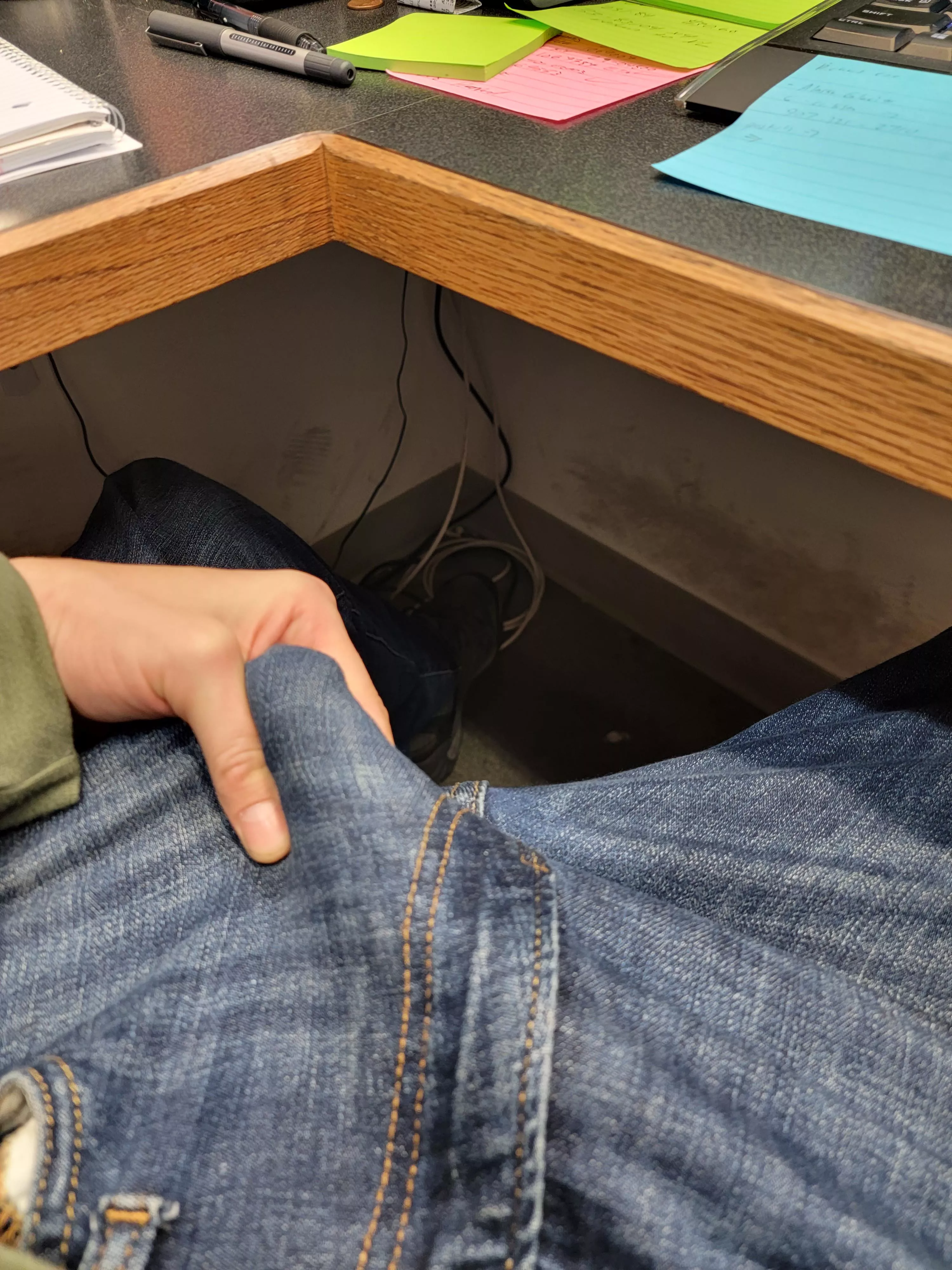 What it looks like when I'm turned on at work