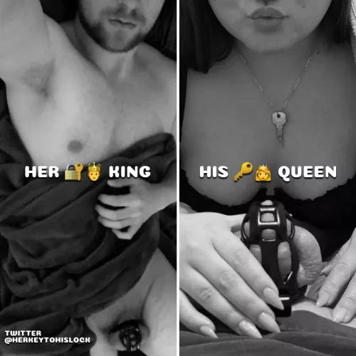 With 2023 this wonderful couple is starting a new chapter on their chastity journey. Less unlocks & orgasm for him, more control & pleasure for her. Any advice you want to give them on their way?