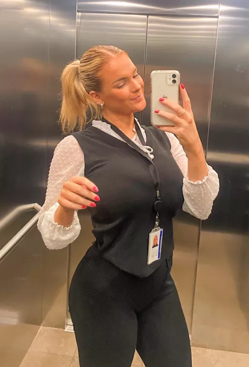 Work clothes can't hide those