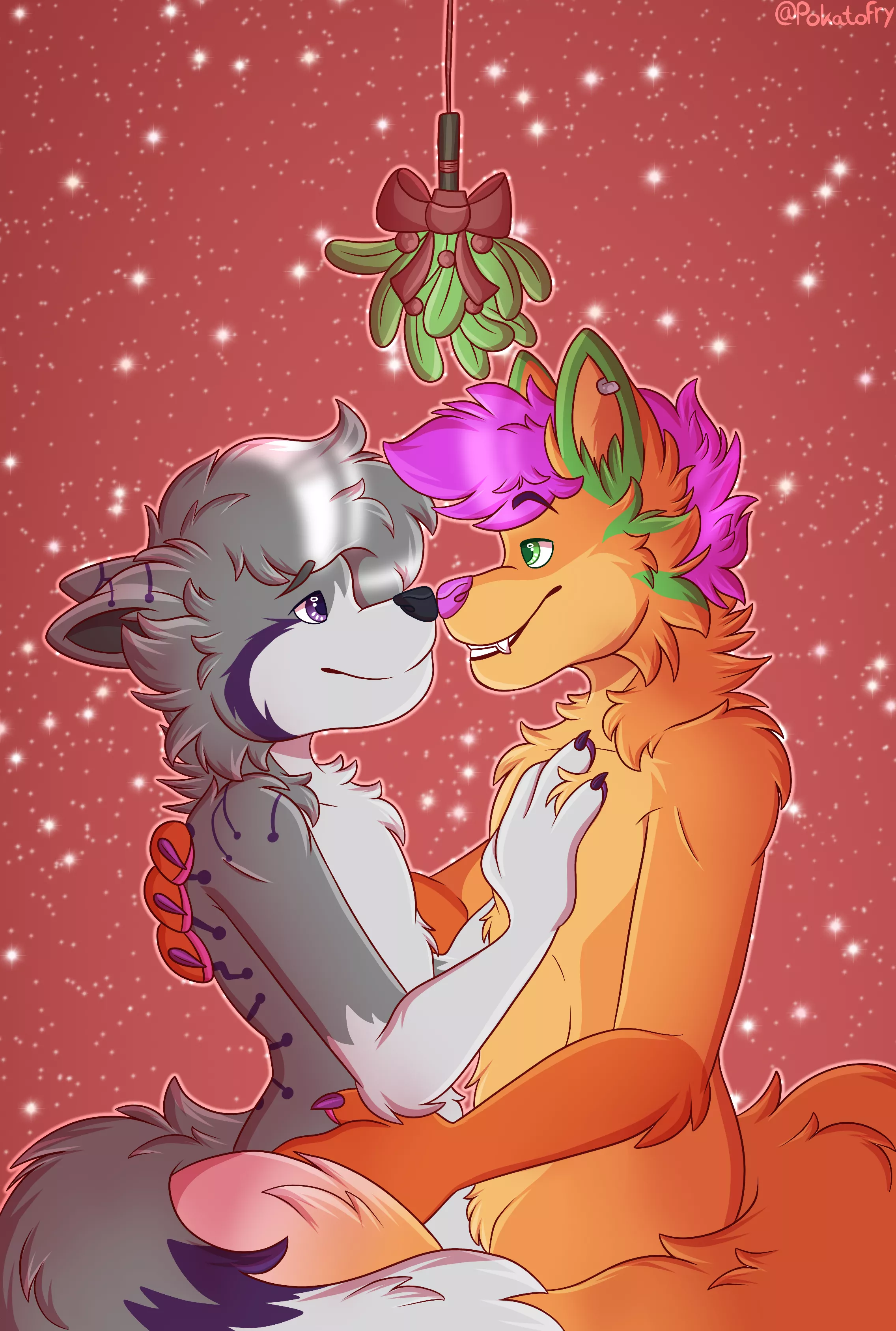 A Merry Christmas (Art by me, @PokatoFry on Twitter)