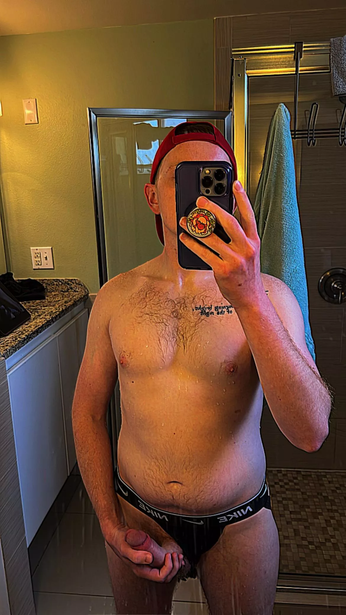 Am I soaking in sweat or piss? I’ll give you a hint: it’s not sweat.