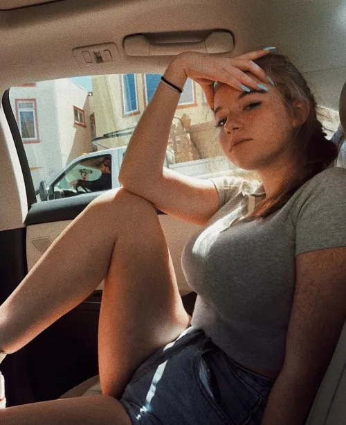 busty in the car