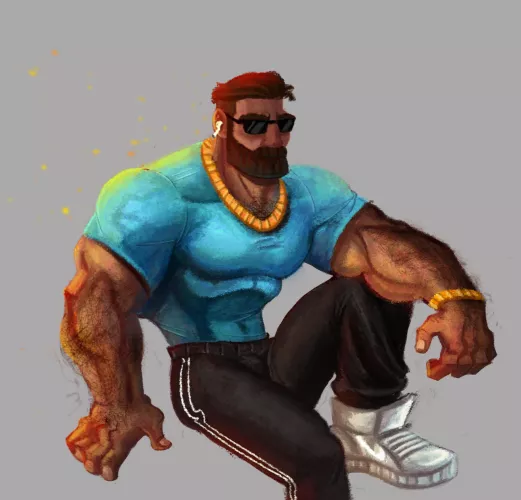 drew my bulky minecraft skin ehehe (@sins_elena twitter)