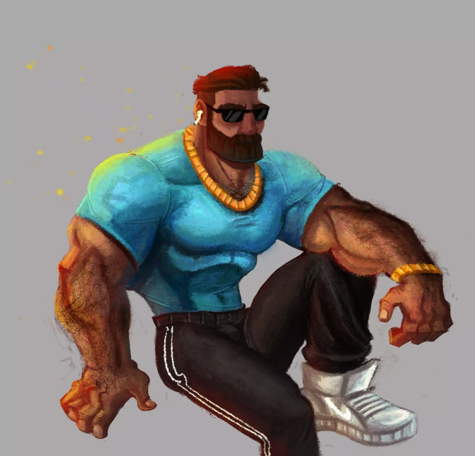 drew my bulky minecraft skin ehehe (@sins_elena twitter)