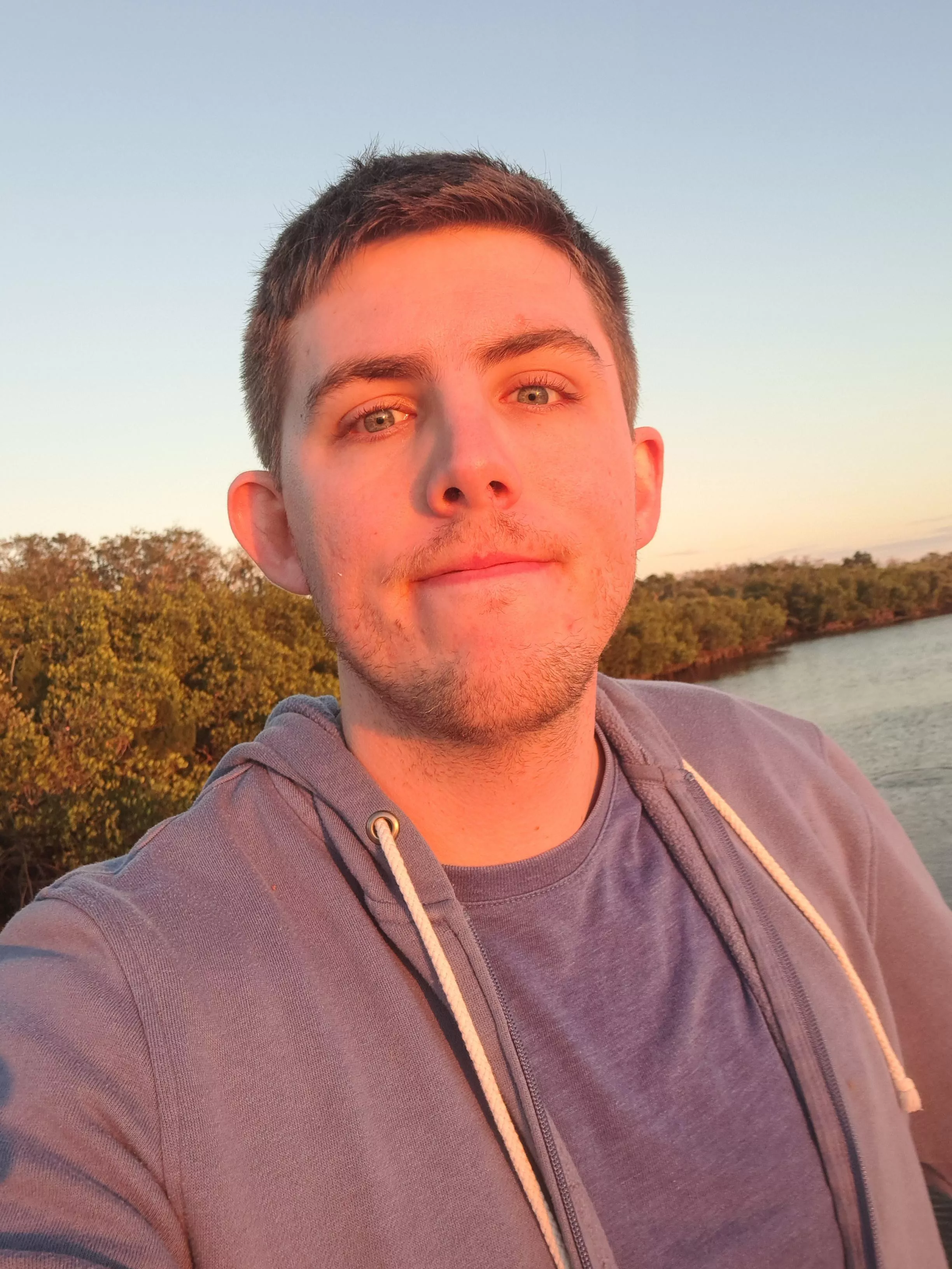 Finally warming up on vacation.