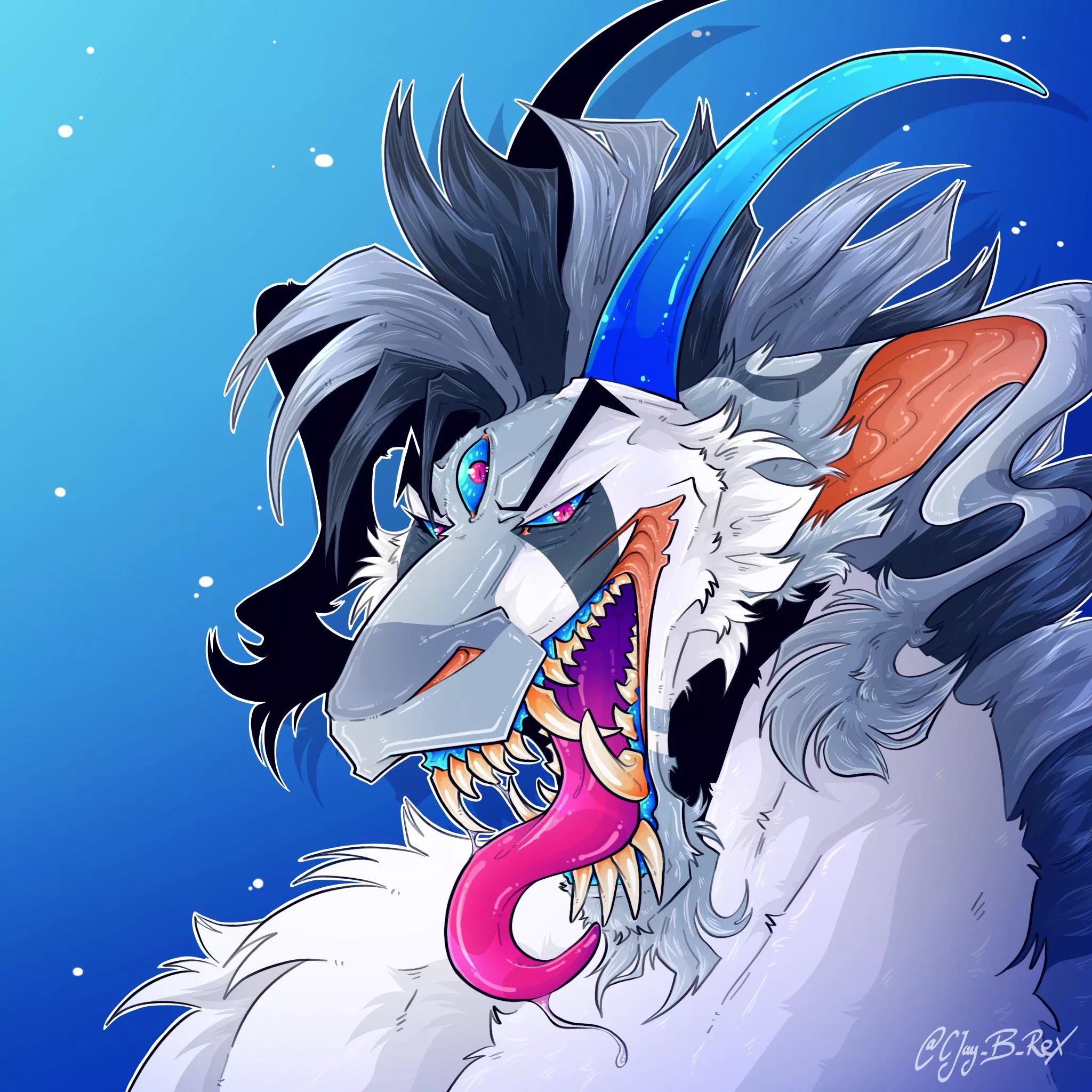 Finished a headshot of my OC Apox