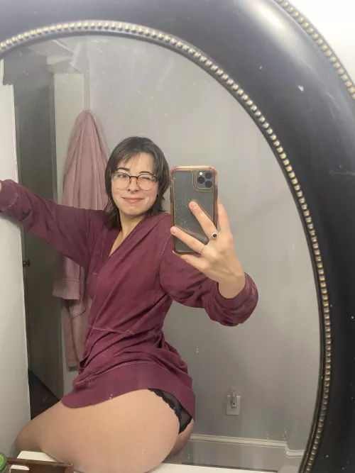 good morning from my black lacey undies