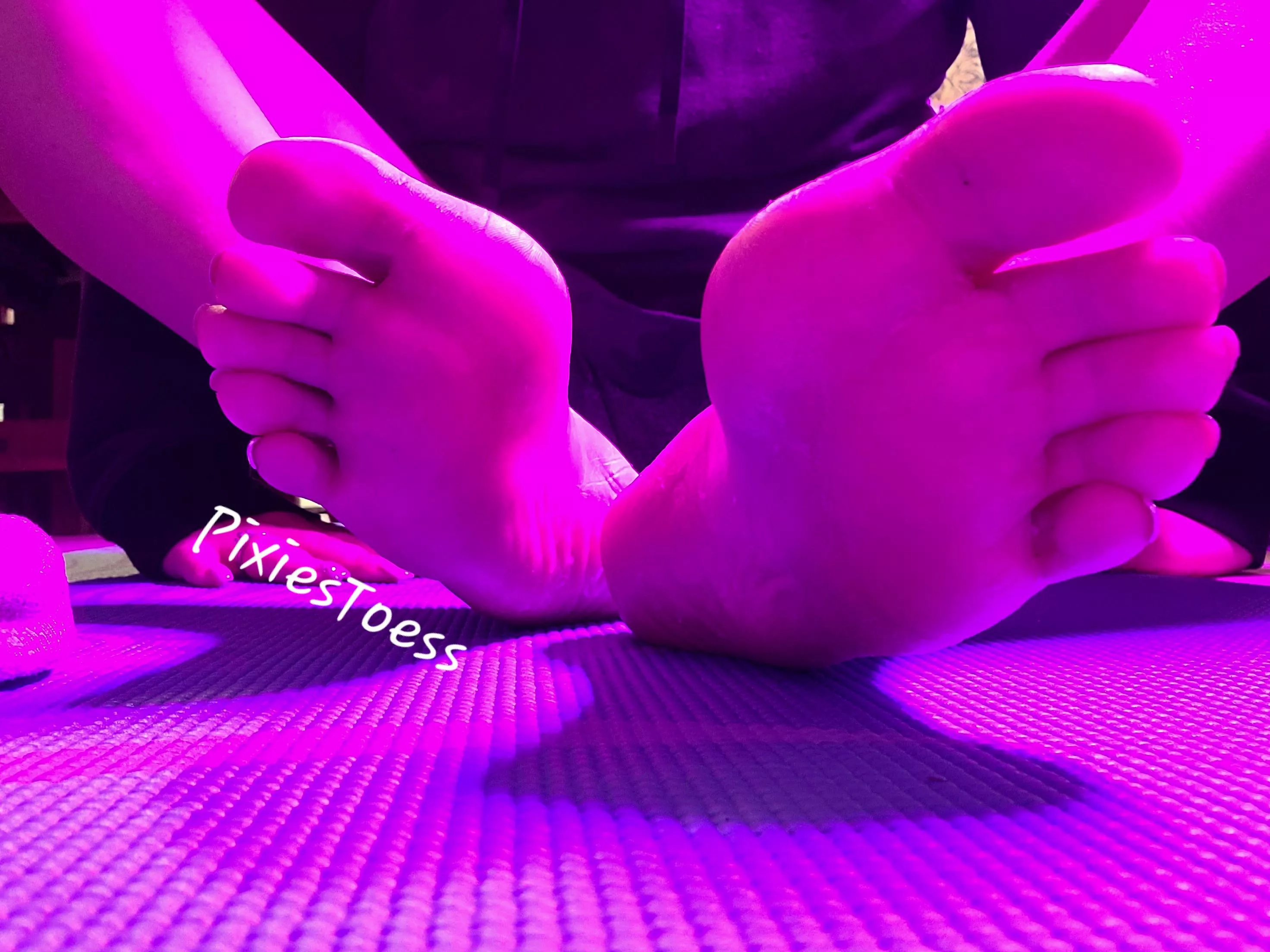 Gym feet.. I dare you to get close and stare.