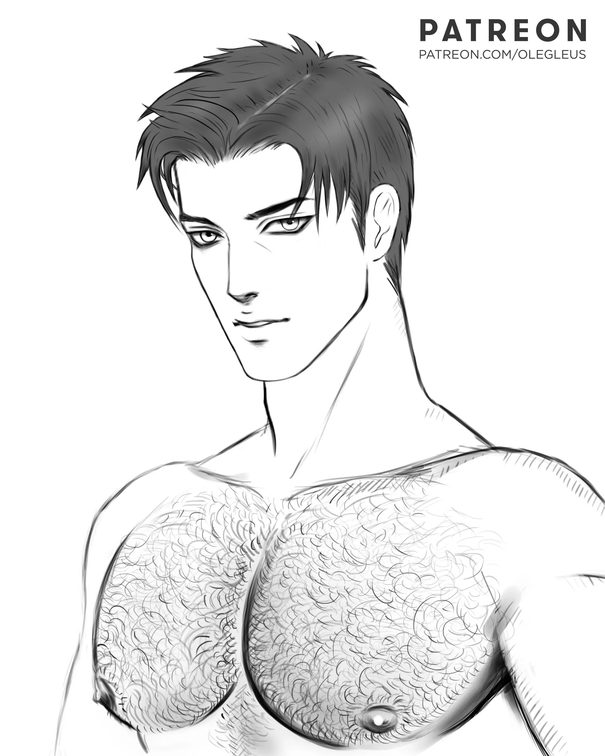 Hairy boy (sketch by me)