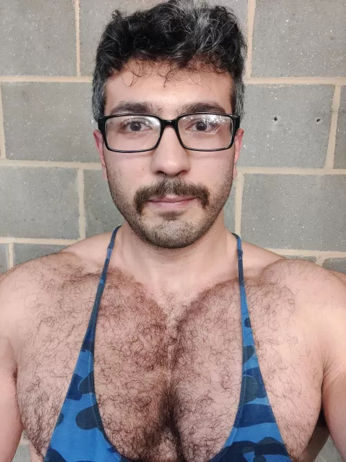 Hairy Pumped Pecs