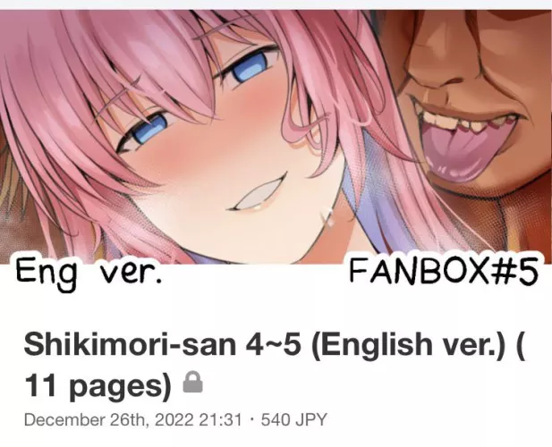 Have any of you seen this doujin of shikimori?