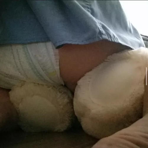 I love baby diapers. And this is only way I’m allowed to get off. Humping my teddy.
