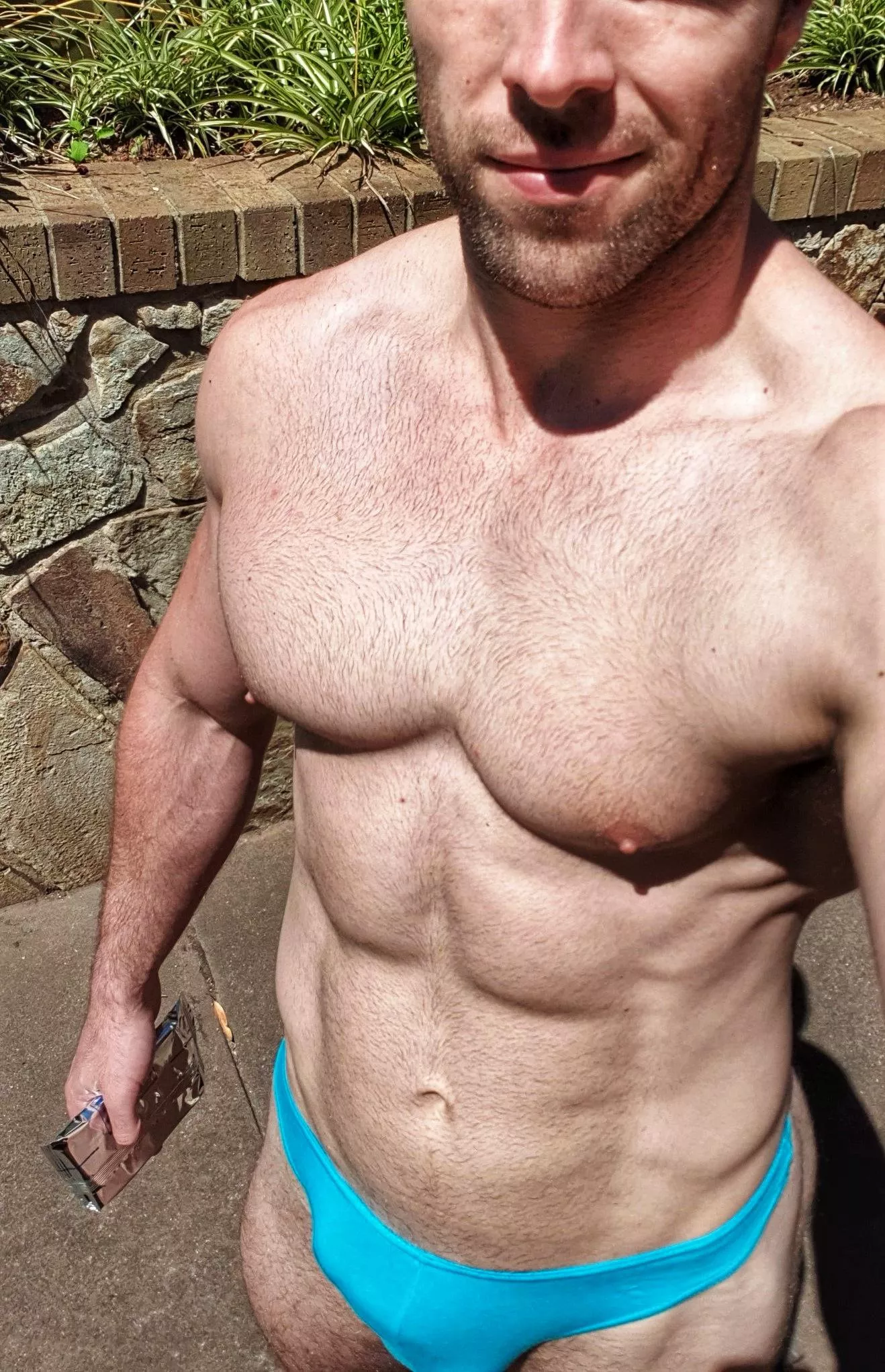 I (m) just finished at the gym, now to get some sun in the backyard