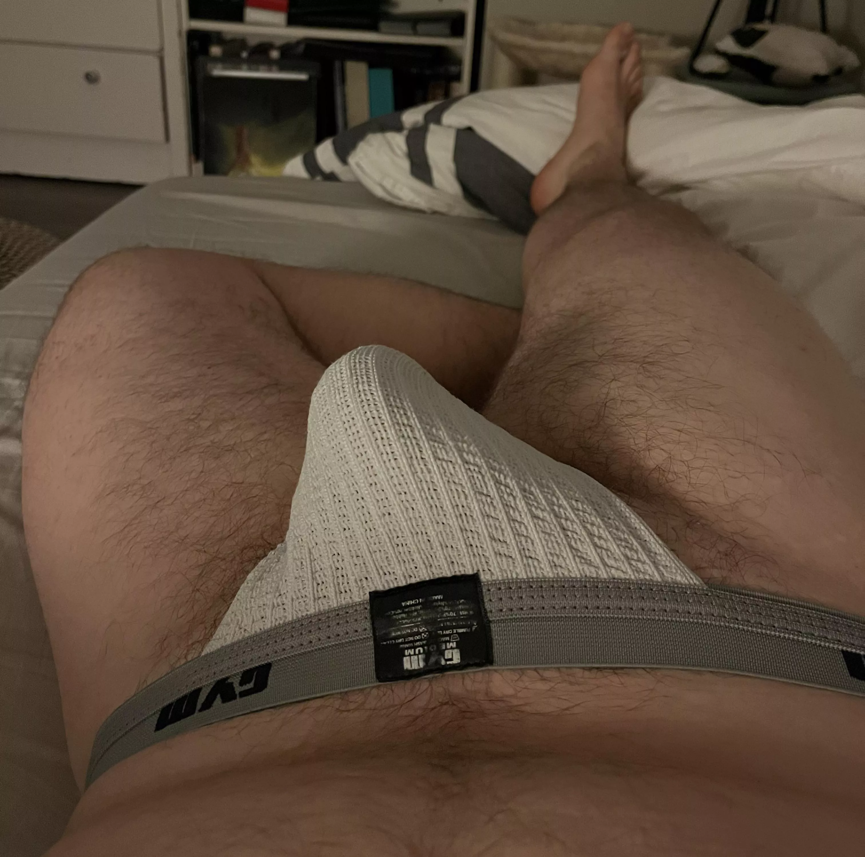 Just hanging out in my jock that I’ve been running in for the last few days 🐷