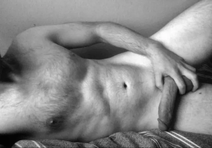 Just waiting for you to cuddle up and wiggle your ass against me