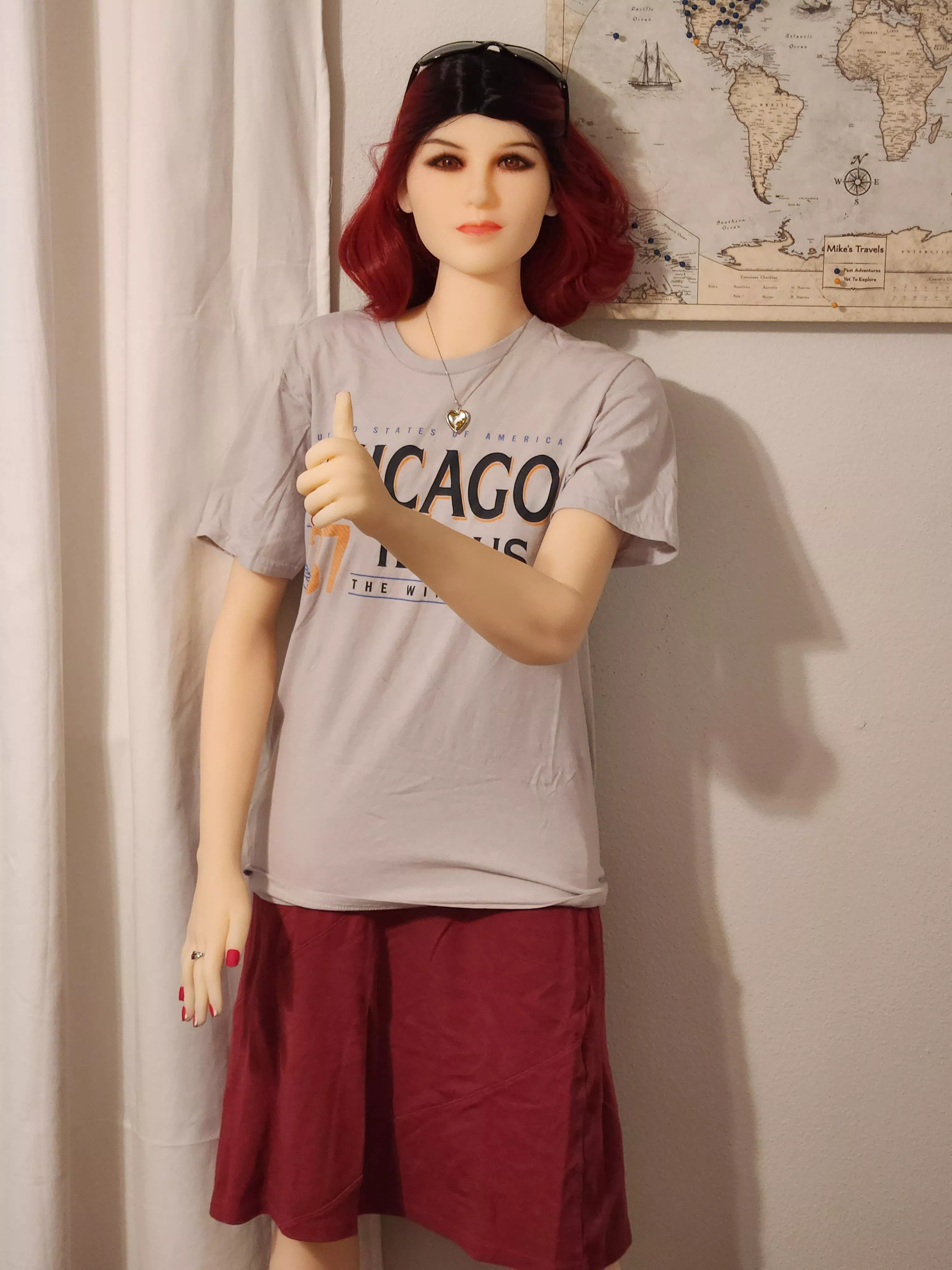 Katie is ready to see the world.