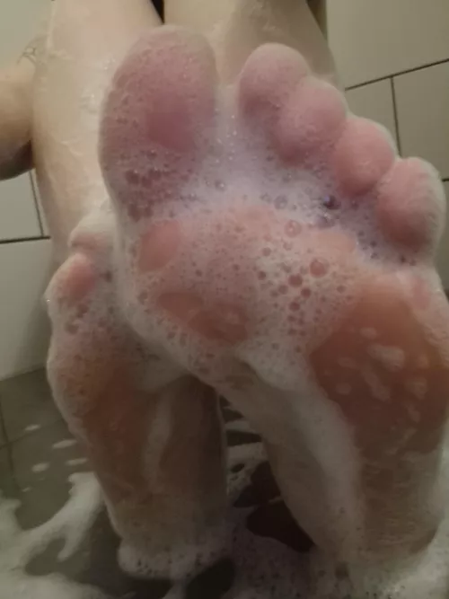 Like my soapy feet?