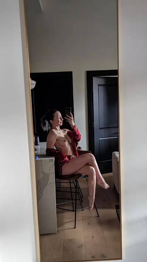 love how my silk pajamas feel on my skin