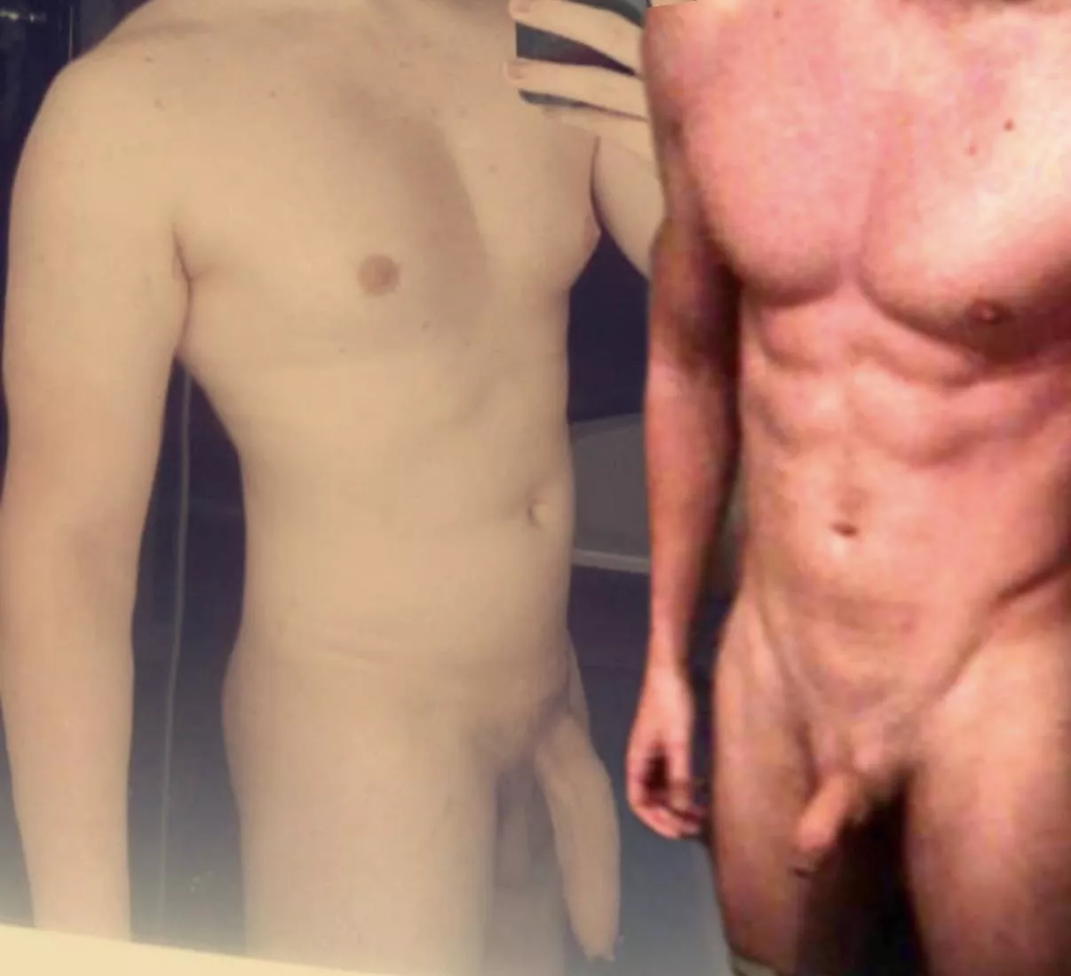 Me (18 left) comparing with u/III-Imagination-2047 (right) wasnt that close 😏