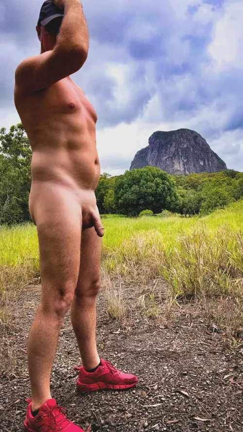 New things to do naked, rock climbing is not one of them!