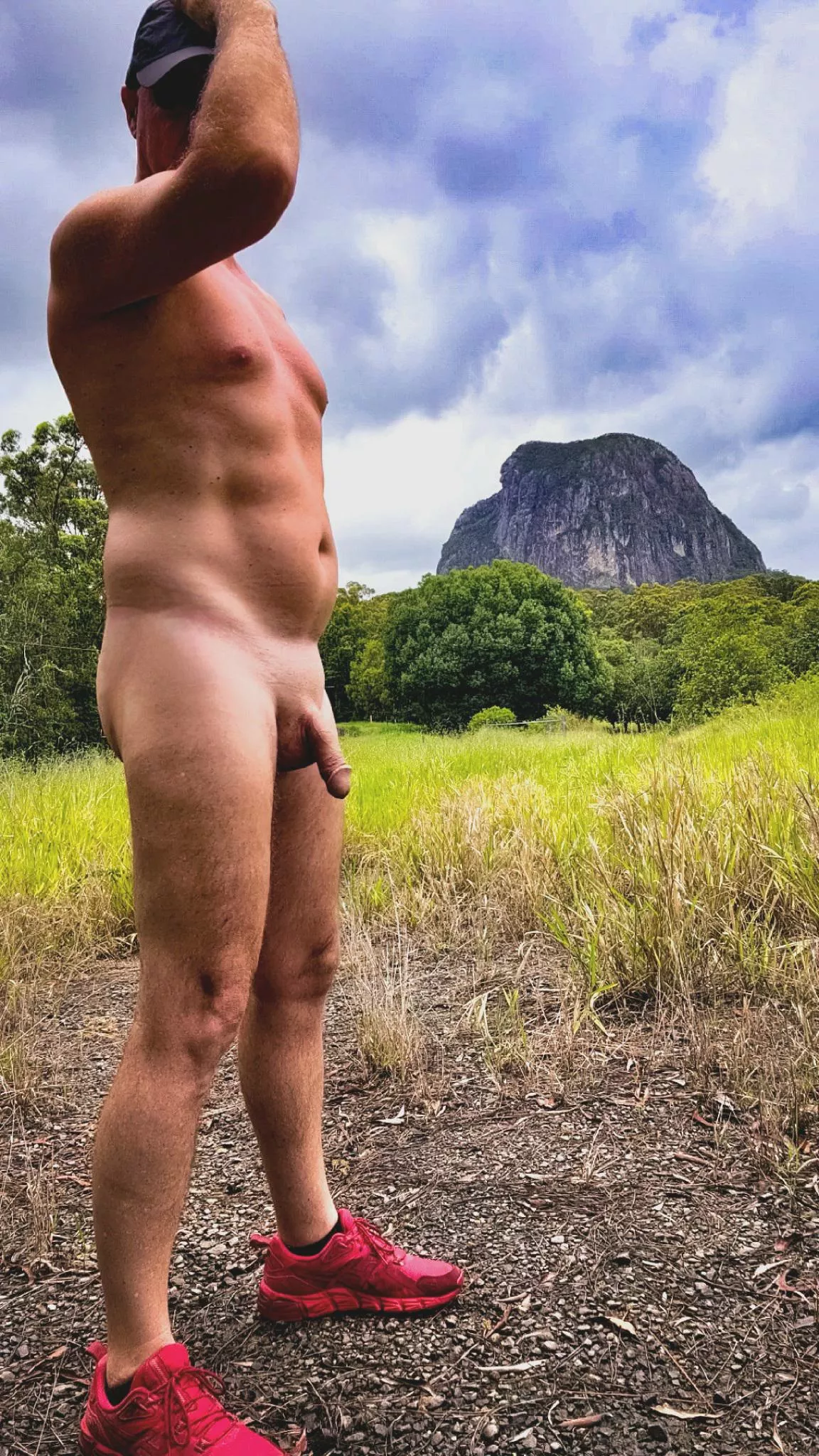 New things to do naked, rock climbing is not one of them!