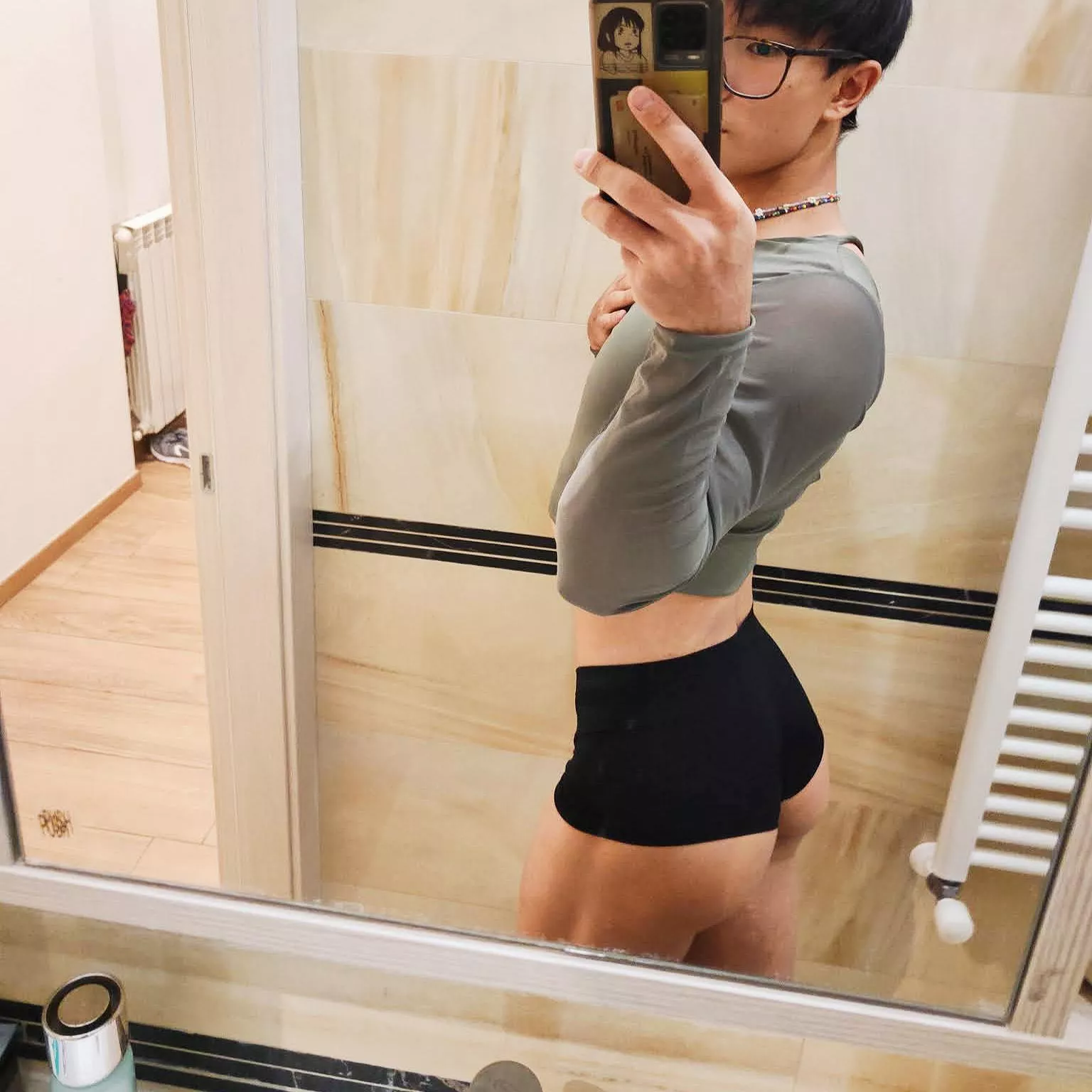 selfie before the shower