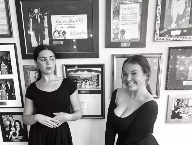 She’s looking right at them…