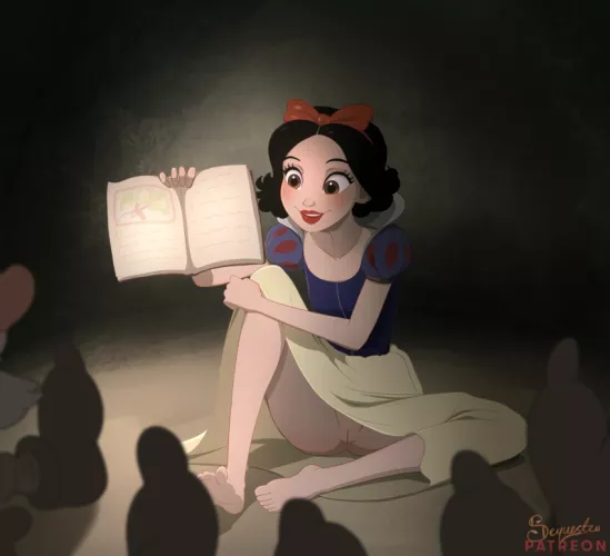 Snow White spending time with the dwarfs (Sequestro)