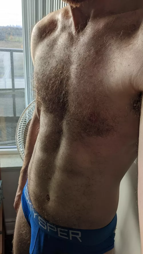 This lighting really shows off my chest hair