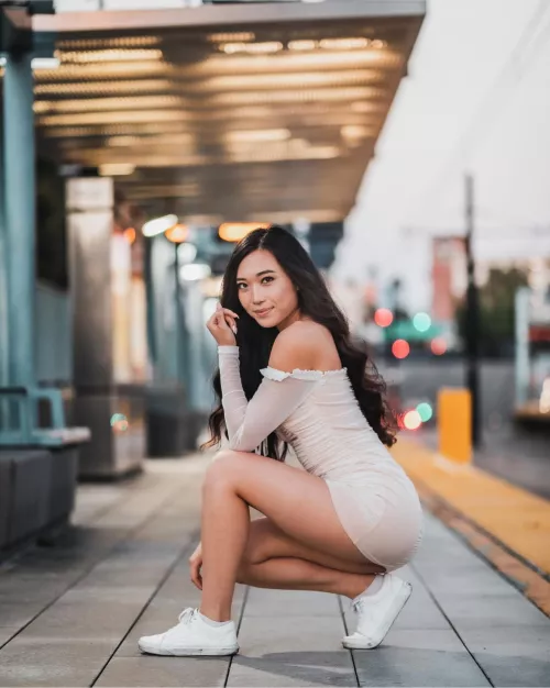 Tight dress and legs