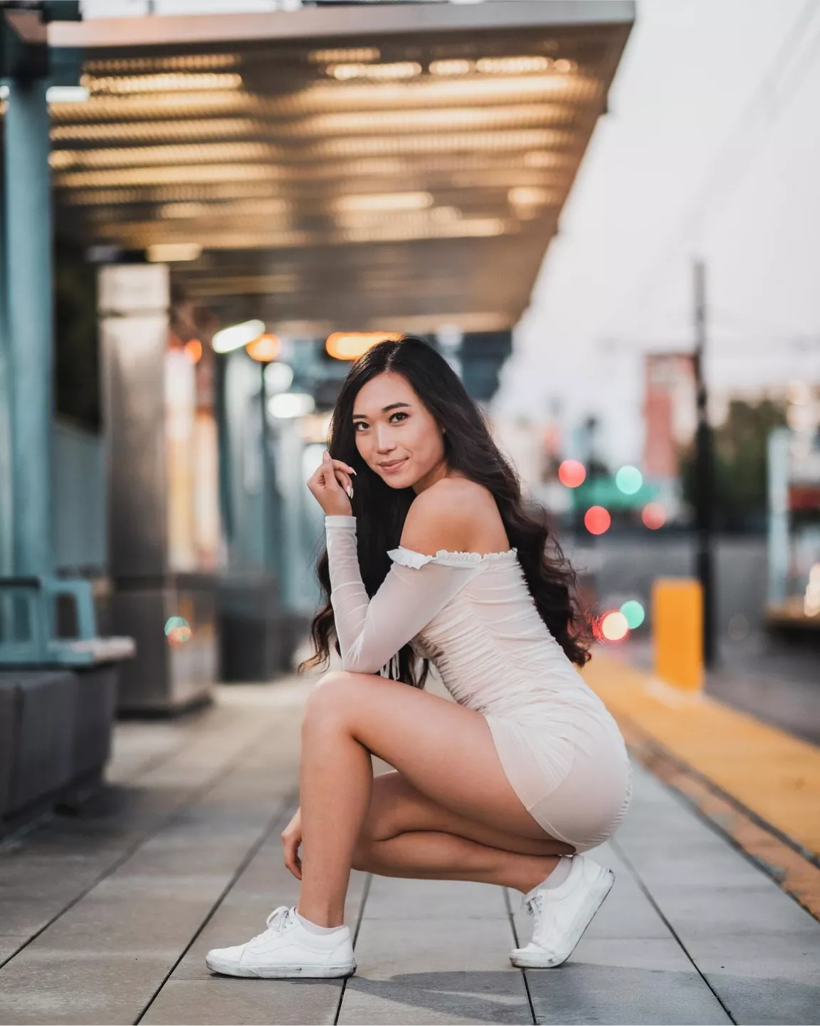 Tight dress and legs