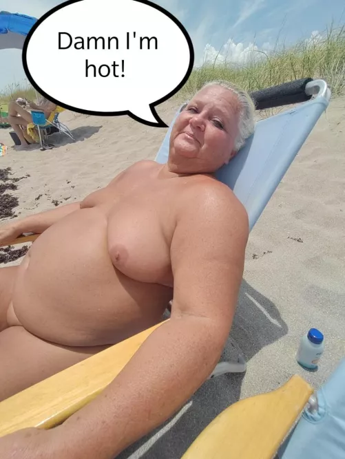 Wifey really enjoys nude beaches!