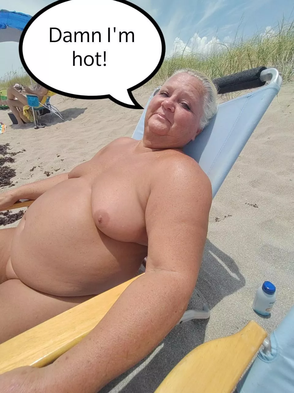 Wifey really enjoys nude beaches!