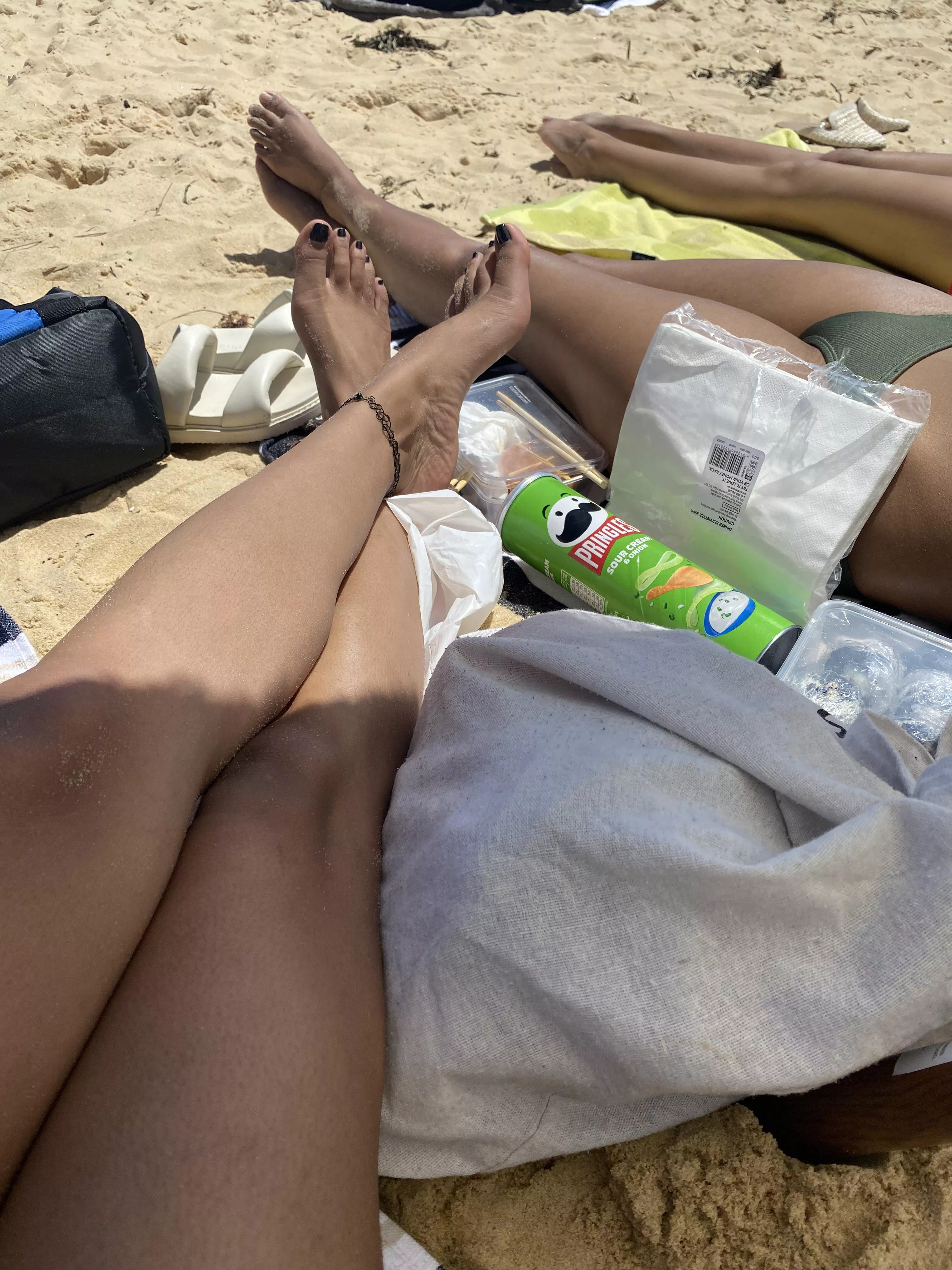 Would we catch you looking at our feet?