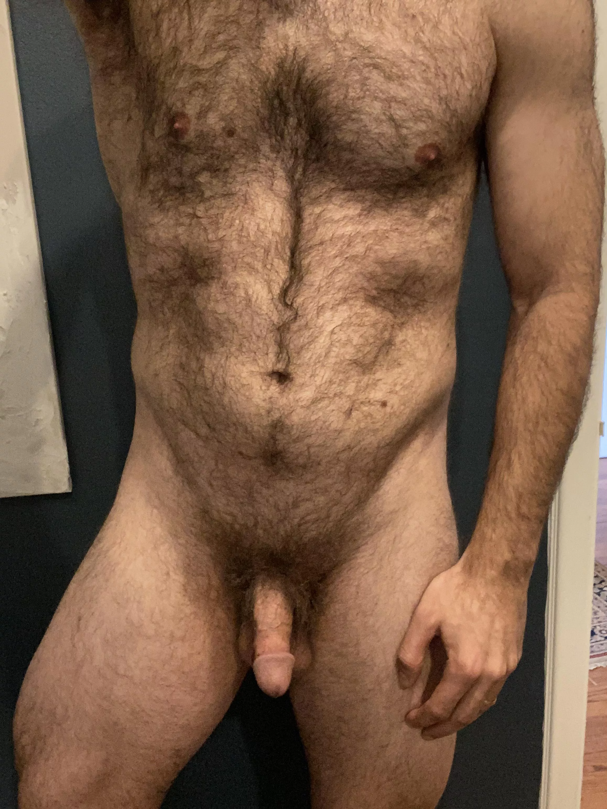 34 hairy straight (mostly) dad here
