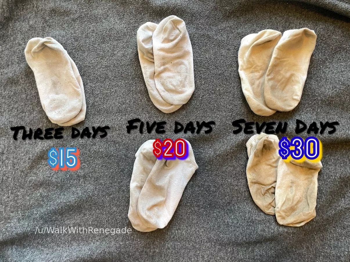 🍾 50% off Hamper Socks! 🍾 I have five pairs of various lengths of wear that have been ziploc-ed since wear. Send me a message to claim one! [selling][USA]