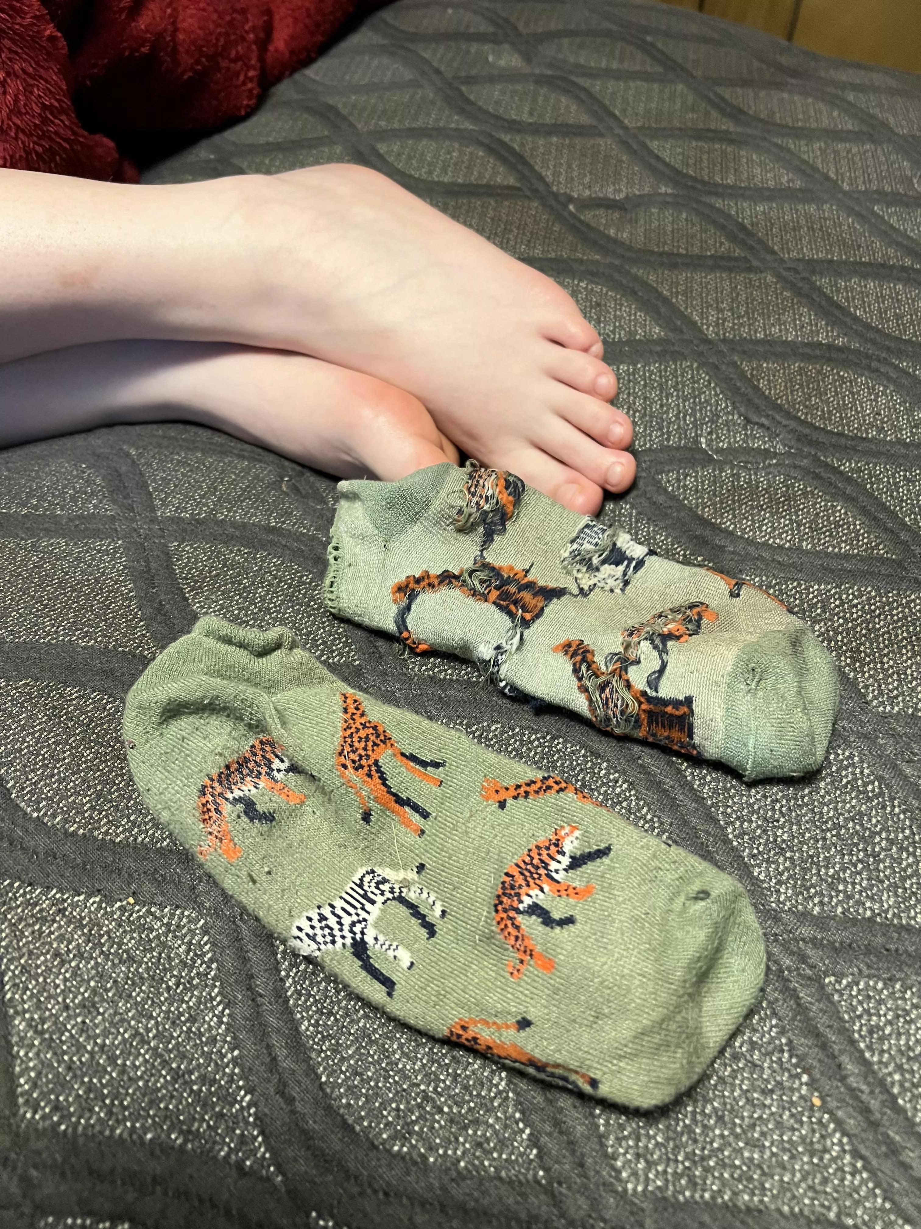 Another well loved pair of socks.