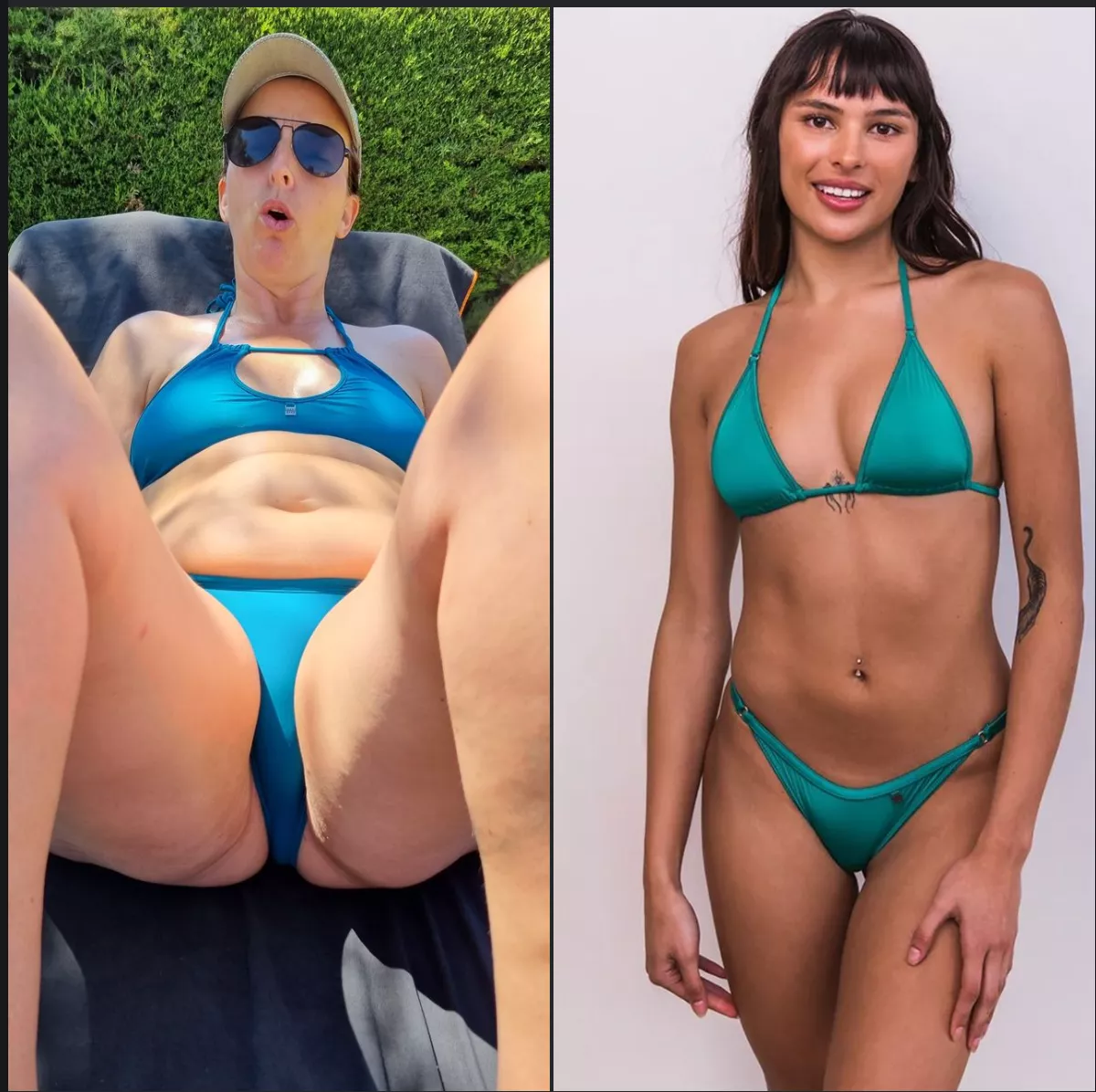 Anyone tried to mix teal colored matt lycra with teal colored bare vision? Doesn't look like a match...