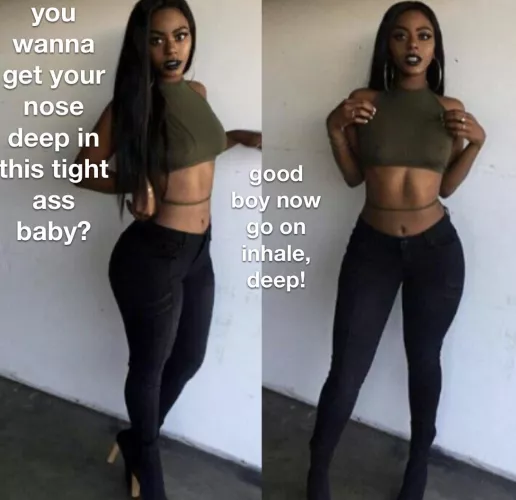 black ass sniffing captions