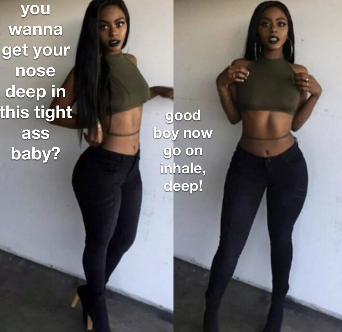 black ass sniffing captions