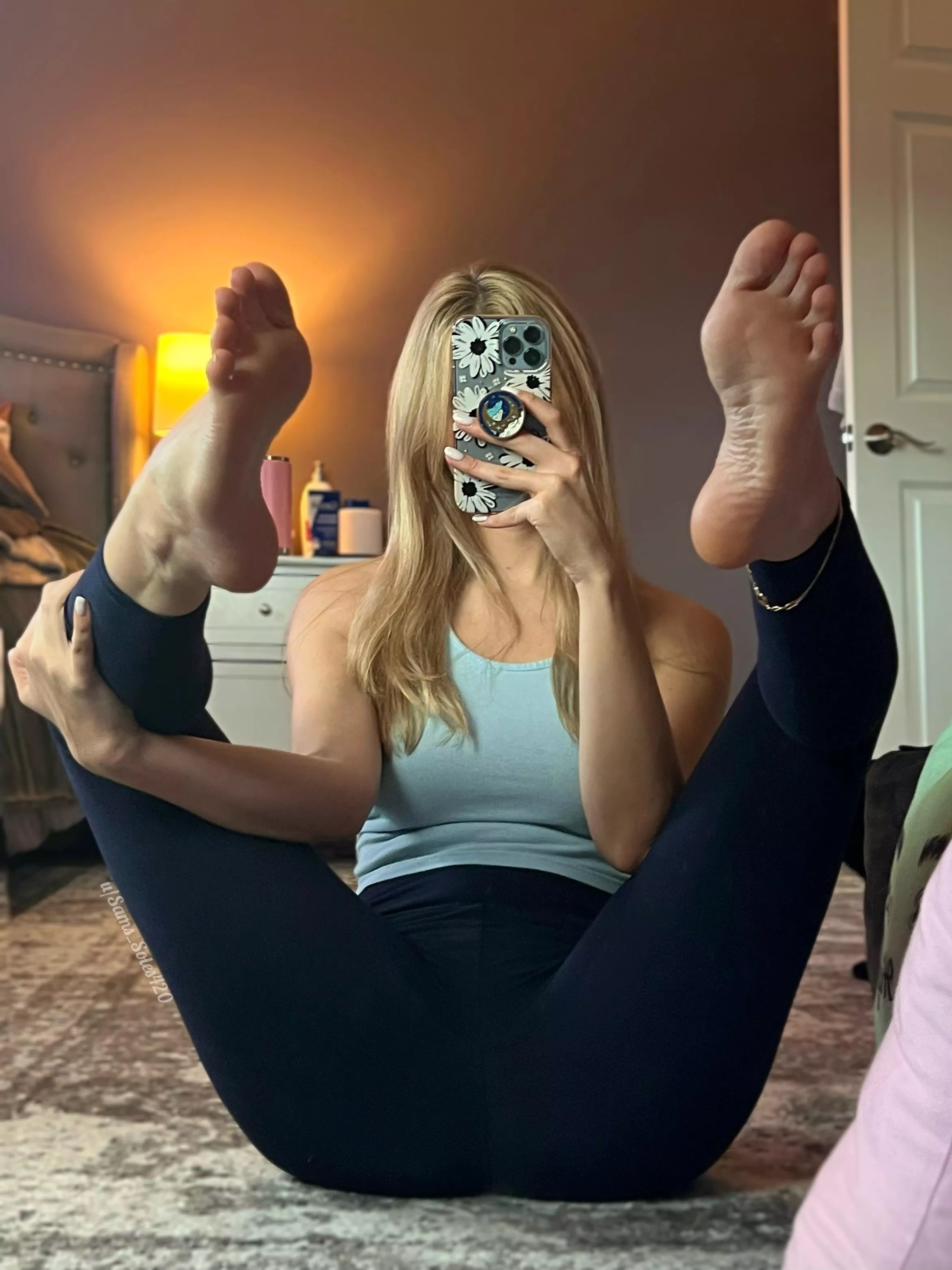 Can I press my soles all over your face?