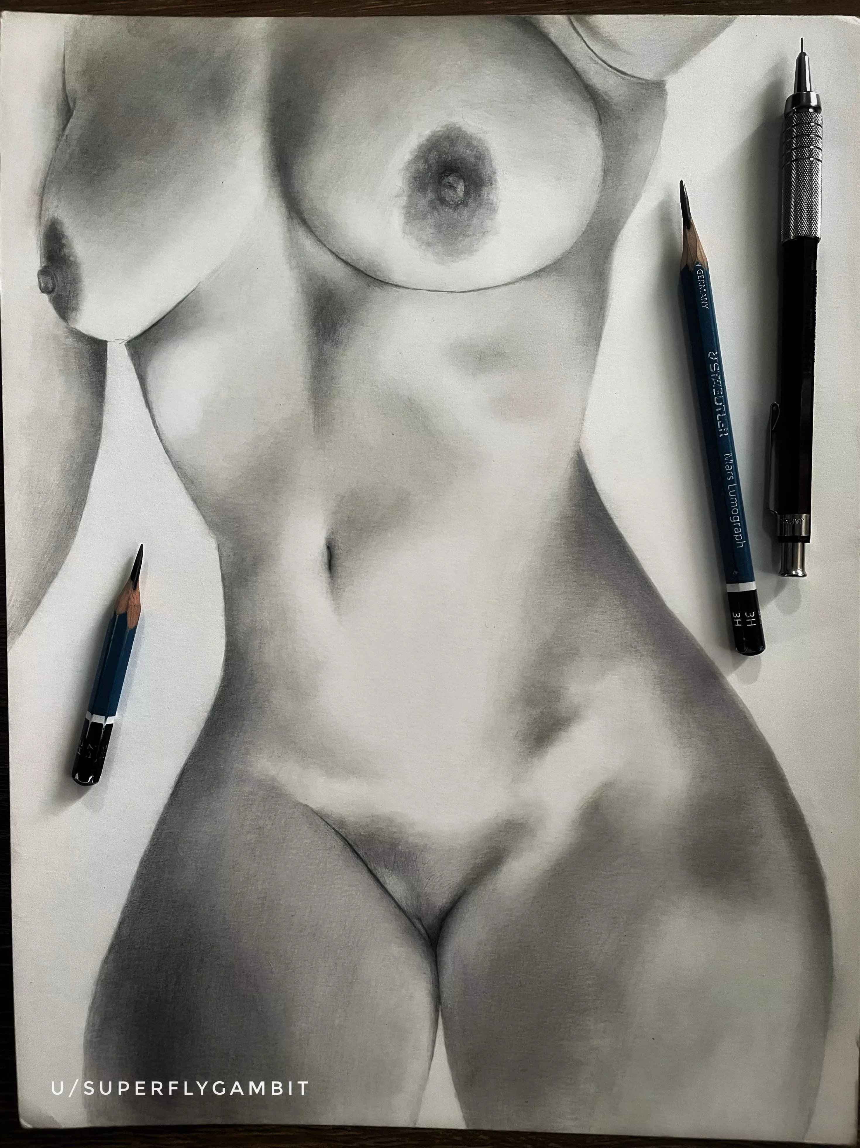 Closing out the year with my latest drawing featuring extra curves!