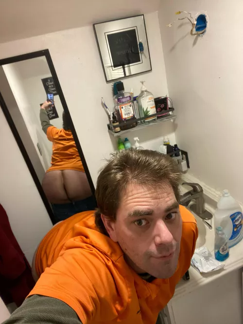 Cum find me bent over at work today