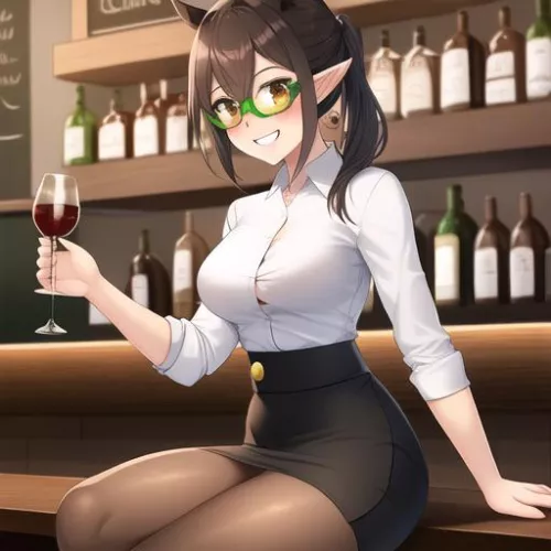 Cute Elf Girl at the Bar Calls You Over (Jestspread22)